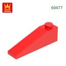 Wange 92Pcs/lot Slope 18°4x1 Roof Block Moc Color Accessories Compatible with 60477 Brick DIY Children's Toy Assembly Parts