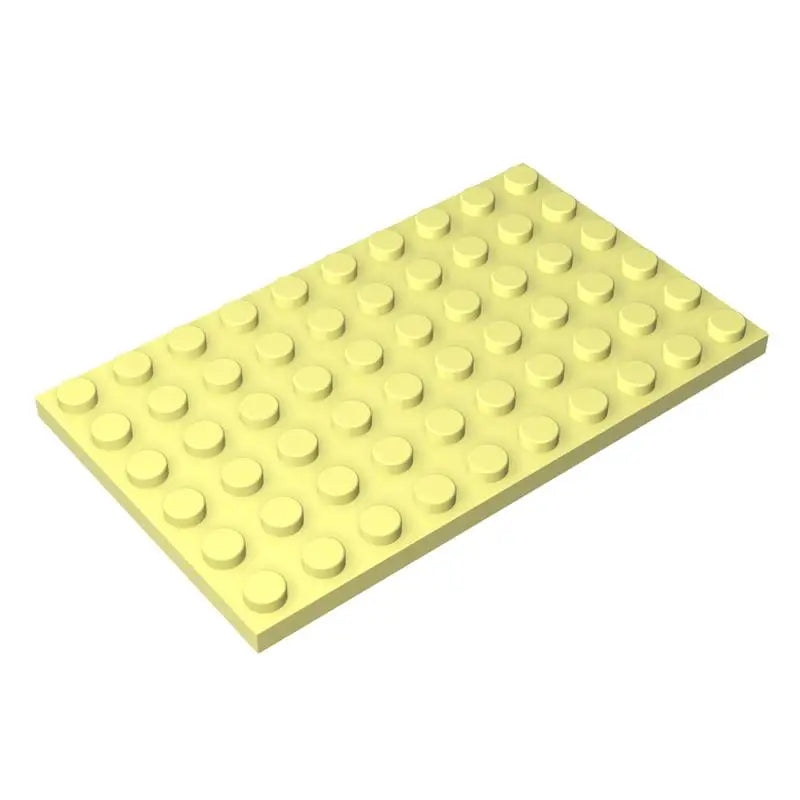 Gobricks 10PCS MOC  Plate 6 x 10 Compatible 3033 Assembles Particles Building Blocks Parts DIY block bricks Tech Parts Toys