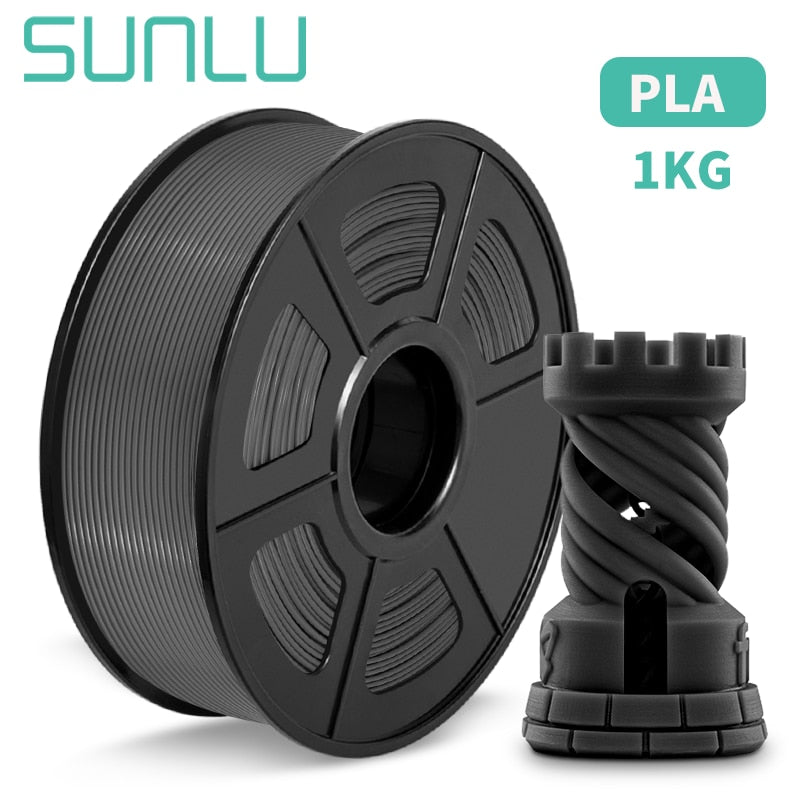 SUNLU PETG/ABS/SILK/TPU/PLA Filament 1Roll 1.75mm FDM 3D Printer Material with High Strength 100% No Bubble Filament for 3D Pen