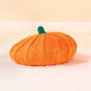 Pumpkin Beret Hat 2025 Halloween Thanksgiving Autumn and Winter Parent-Child Knitted Hat Warm Belle Hat Christmas Party Hats