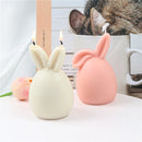 Easter Egg Bunny Silicone Candle Mold 3D Faceless Rabbit Head Aroma Soap Plaster Resin Mould Candle Making Tools Home Decor Gift