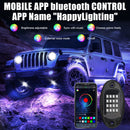 RGB LED Rock Lights 4/6/8 In 1 Car Chassis Light Music Sync For Jeep Off-Road Truck Boat Bluetooth APP Control Undergolw