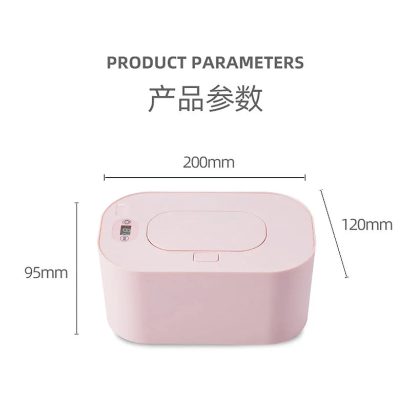 New Baby Wipe Warmer Heater Wet Towel Dispenser Napkin Heating Box Home/Car Use Mini Wipe Warmer Case Disinfecting Wipes