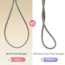 BRISKSPRING Flexible Silicone Showerhead  hose 1.5M 1.75M Long  Explosion Proof Shower Hose Plumbing Pipe Bathroom Accessories