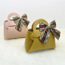 10pcs Easter Leather Mini Gift Bags With Bow Ribbon Packaging Box Wedding for Guest Candy Handbag Bag Birthday Party Decor bag