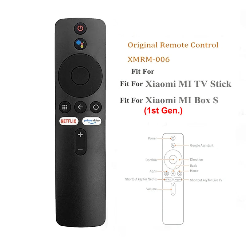 XMRM-006 Bluetooth Voice Remote Compatible with Xiaomi MI Box S MI TV Stick MDZ-22-AB MDZ-24-AA - Smart TV Accessories