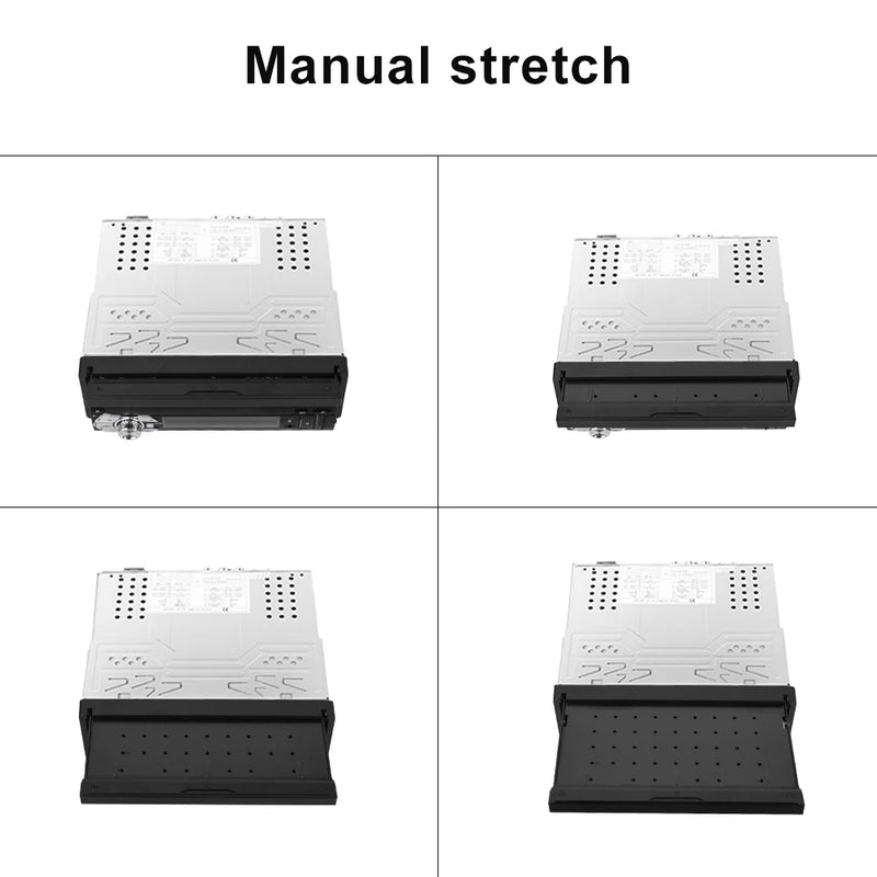 Podofo 4Core 1Din Android Car Stereo 7 ''Retractable Screen Car Radio Carplay Android 2 + 64G Mirror Link GPS WIFI Car Audio