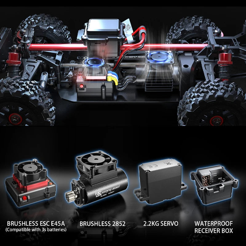 HYPER GO MJX14209 14210 V2.0 1/14 75KM RC Car Brushless 2.4G Remote Control 4WD Off-road Racing Truck Electric Hobby Toy