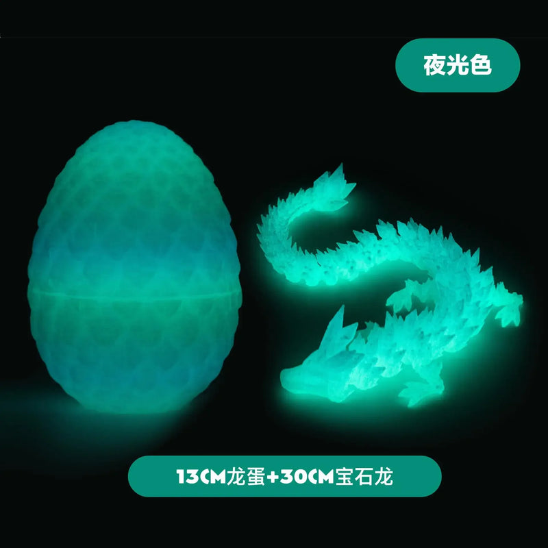 3D Printing Dragon Eggs 12 Inch Dragon Toy Easter Eggs Hinged Dragon Stress Relieving Toy Interior Decoration Office Decorations