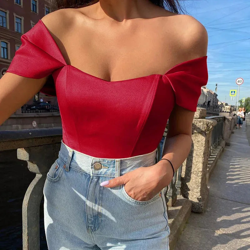 Summer new Elegant Satin Bow Tie Corset Top for Women Sleeveless Backless Cropped Tops T SHIRT Club Party Clothes Y2K Streetwear