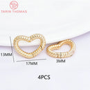 (3310) 15.6x9.6MM Hole 2MM 24K Gold Color Brass Lobster Clasps for Charms Pendants High Quality DIY Jewelry Making Findings