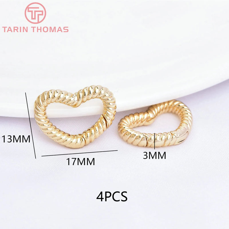 (3310) 15.6x9.6MM Hole 2MM 24K Gold Color Brass Lobster Clasps for Charms Pendants High Quality DIY Jewelry Making Findings