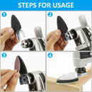 154Pcs Oscillating Tool Sanding Pads Kit,4Pcs Finger Sanding Pad, 150Pcs Multitool Sandpaper Set, 60-320 Grit for Wood  Sanding