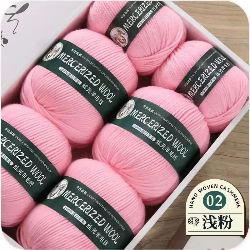 Hand-knitted Mongolian Cashmere Yarn for Cardigan Hat and Sweater, Worsted Woolen Wool, Hand-knitted Thread, 100g