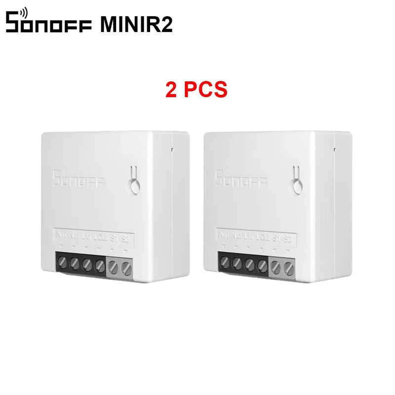 SONOFF MINIR2 Two Way Switch Mini WiFi Smart Home Switch Wireless Remote Control Works with eWelink Alexa Google Home Assistant