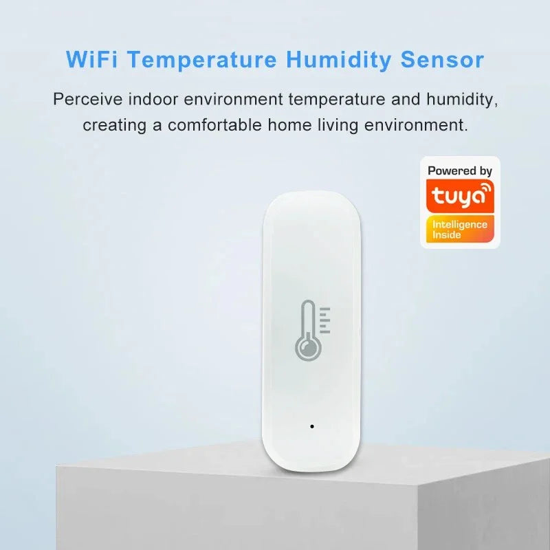 Tuya WiFi Temperature and Humidity Sensor Indoor Smart Thermometer Monitor For Alexa Google Home Voice APP Remote Control