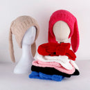Winter Thicken Lambhair ski mask beanie hat for women adventure time Balaclava Spicy Girl Style Hat 3D Rabbit Ear Girlfriend hat