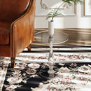 Living Room Bedroom Furniture | Clear Round Acrylic Small Table | 17.7" Diameter 18.7" Height Sofa Side End Nightstand