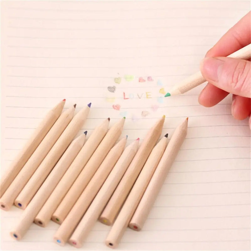 School Supplies Barreled Kawaii Child Drawing Art 12 Color Pencil Pencil Crayon Student Pencil Colored Pencil