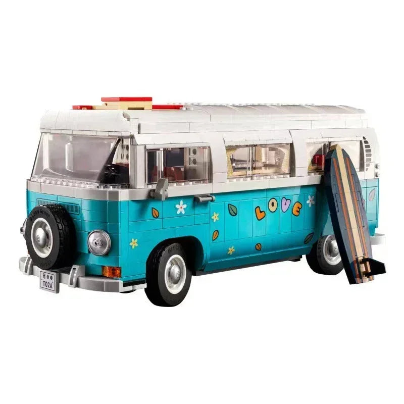 NEW In Stock The T2 Camper Car Van Model Building Blocks Compatible 10279 DIY Bricks Toys for Children Christmas Birthday Gift