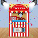 Carnival Circus Theme Photo Door Banner Background Photo Vinyl Background Cloth Circus, Birthday Party Funny Decoration Props