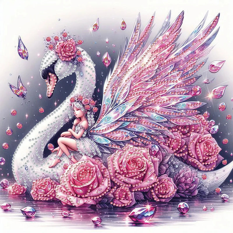 5D DIY Partial Special Shaped Drill Diamond Painting Kit Animal Halloween Decoration Christmas DIY Painting Decor 30/40X40/30CM