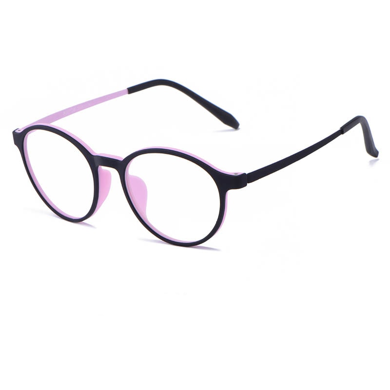 YIMARUILI Ultralight Titanium Alloy TR90 Myopia Glasses Retro Round Optical Prescription Eyeglasses Frame Men And Women H3050