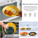 Plastic Plates Set of 12 Pieces,Dinner Plates 3 Size 6.25/7.75/9.25 inch Unbreakable Reusable Dishes for All Purpose and All Age