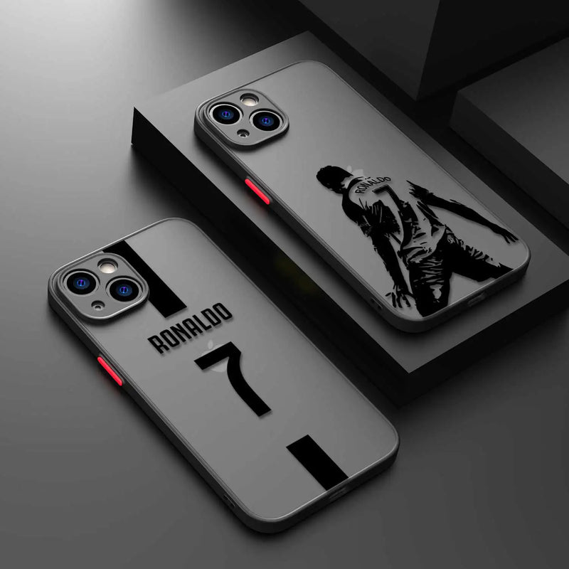 Mr Football CR7-Ronaldo Matte Phone Case for Apple iPhone 15 Pro Max 15pro 15promax 15plus Funda Cover