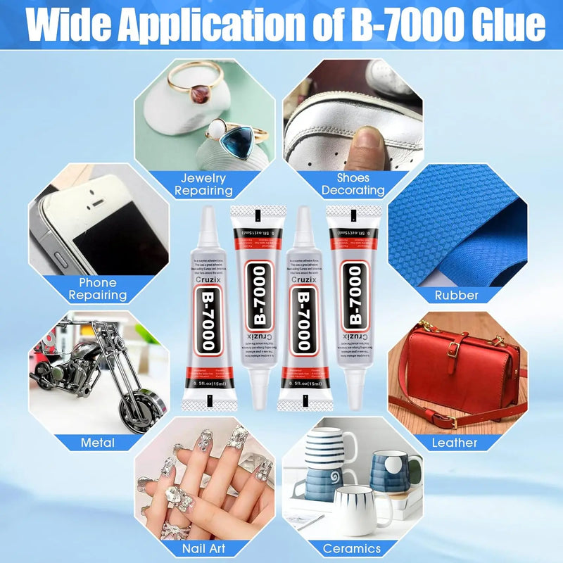 10/5/1PCS B7000 Glue Clear Contact Phone Repair Adhesive Glass Plastic DIY Diamond Jewelry Liquid Glue With Precision Applicator