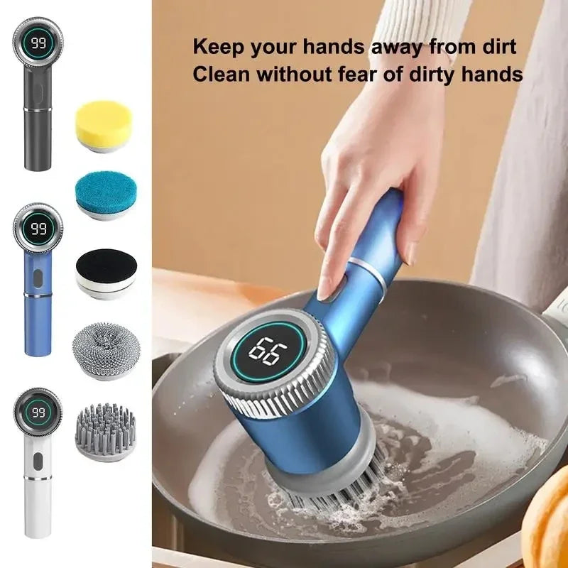 Bathroom Professional Cleaning Automatic Handheld Rechargeable Electric Cleaning Brush Kitchen Dishwashing Pot Shoe Bottle brush