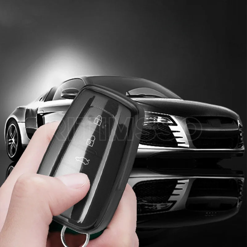 Car Key Case Protector Soft TPU Key Shell Cover Auto Accessories For Toyota Prius Camry Corolla C-HR CHR RAV4 Prado 2018 2022