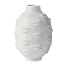 Scandinavian White Ceramic Vase Decoration Home Decoration Crafts Modern Interior Decoration Countertop Vase Art Face Shape Vase