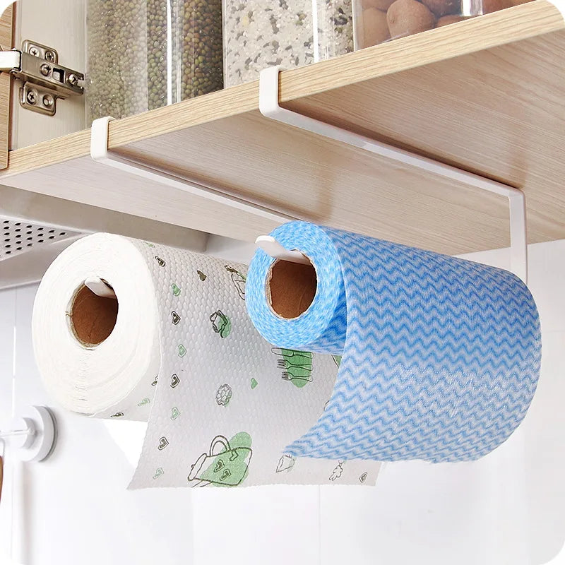 Cling Film Fresh-keeping Bag Storage Rack Home Decoration Rack Kitchen and Bathroom Gadgets Roll Paper Holder Paper Towel Holder