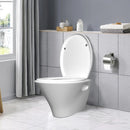Toilet Seat Lid Toilet Seat Cover Soft Close White Toilet Seat Wc Quiet-Close Lid Easy Cleaning Quick Release,Anti Slam