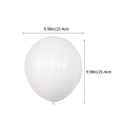 100Pcs Bulk Wedding Decor Round White Balloon Birthday Balloons Men Set 25.4X25.4X25.4CM Party Emulsion Decorations Indoor Man