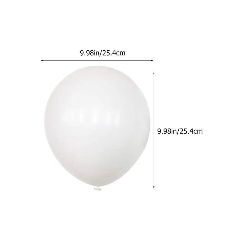100Pcs Bulk Wedding Decor Round White Balloon Birthday Balloons Men Set 25.4X25.4X25.4CM Party Emulsion Decorations Indoor Man