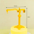 Excavator Crane Tractor Birthday Cake Topper Construction Party Cake Decor Kids Boy 1st Baby Shower One Year Happy Birthday Cake