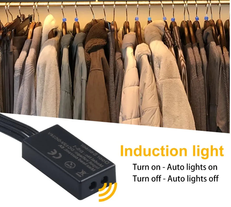 Door Sensor Light Switch DC 12V 24V 6A Auto ON/OFF High Sensitivity Wireless Infrared Induction For LED Strip Cabinet Home Use