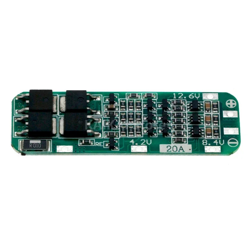 3S 20A Li-ion Lithium Battery 18650 Charger PCB BMS Protection Board For Drill Motor 12.6V Lipo Cell Module 64x20x3.4mm