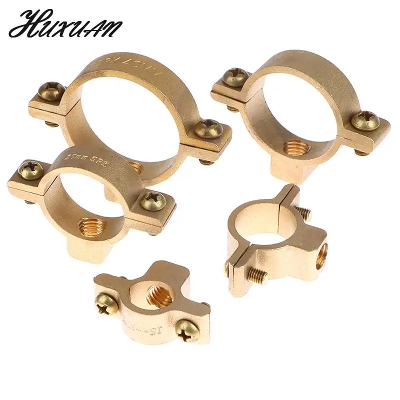 Fit 15 22 28 35 40 Mm OD Tube Brass M10 Pipe Clamp Bracket Support Hanger Fixed Plumbing Water