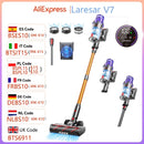 Laresar V7 500W 50000PA Suction Power Cordless Vacuum Cleaner Handheld smart Home appliance Removable Battery Dust Cup