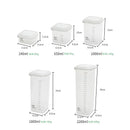 WBBOOMING Plastic Sealed Cans Kitchen Storage Box Transparent Food Canister Keep Fresh New Clear Container In Different Capacity