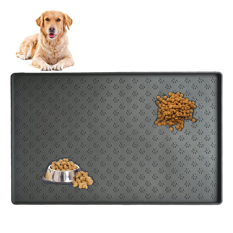 Silicone Pet Food Mat Dog Cat Clacemat For Puppy Pet Bowl Pad Dogs and Cats Waterproof Feeding Mat Non-slip Pet Excrement Pads