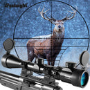 Riflescope 3-9x40 Rifle Sniper Scope Red or Green Illuminated Optical with Mounts Mil Dot Fit Free Crosshair