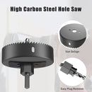 HYCHIKA 19-152mm Hole Saw Set with Storage Box Black for Electric Drill Drilling Wood Wood Metal Plastic Power Tools Accessories