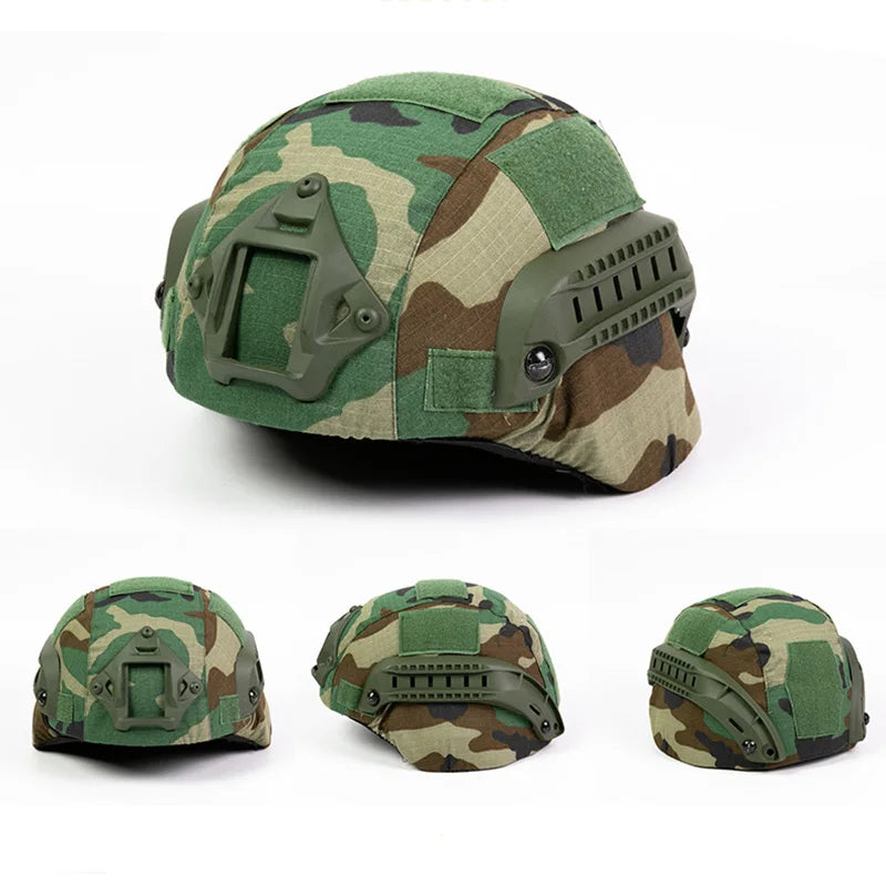 MICH2000 Helmet Cover Outdoor Airsoft Sports Helmet Accessory Tactical Camouflage Helmet Protective Cover Cloth for MICH Helmet