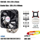 Wovibo 4 Tubo De Calor Cpu  Cooler Fan Ventilador Pwm 4Pin Argb Rgb Intel 115x1200 1700 2011 X79 X99 Amd Am4 Am5 Radiador
