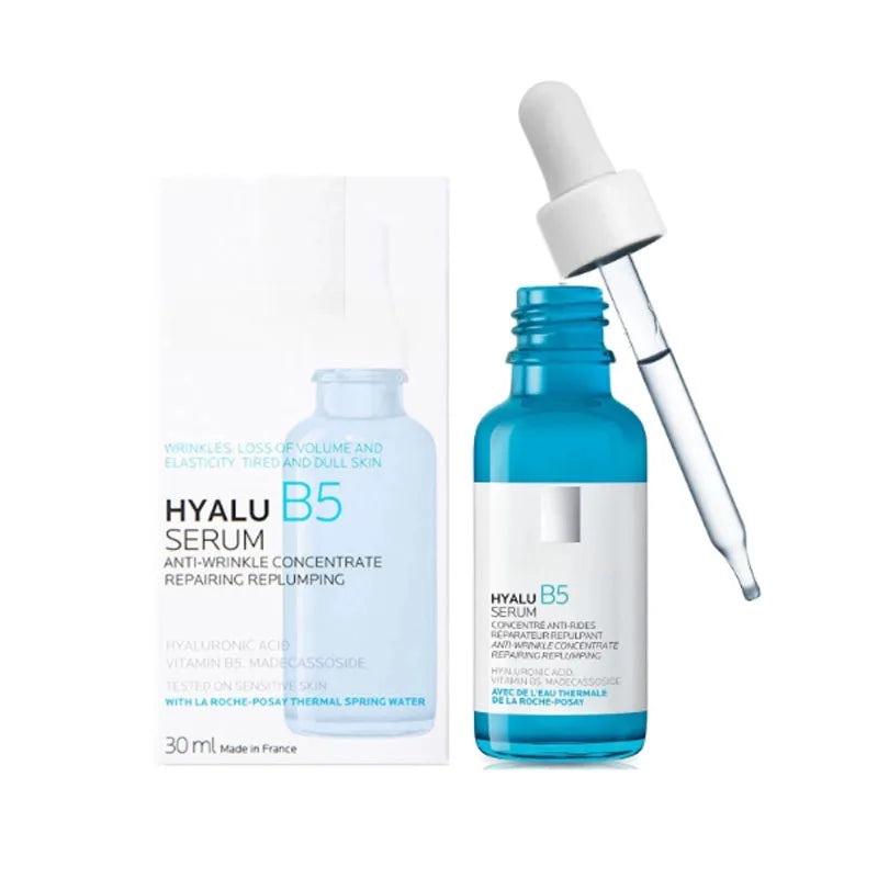 LA Rochex Posay Hyalu B5 Facial Serum Hyaluronic Acid Moisturizing Smoothing Skin Texture Anti-wrinkle Reduce Fine Line Essence