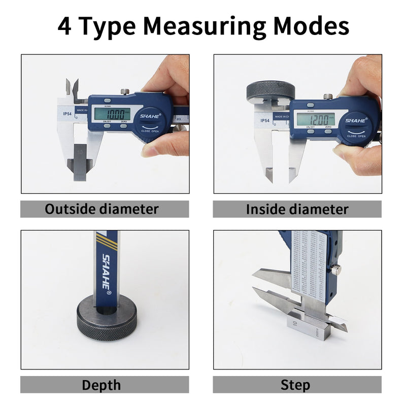 SHAHE Hardened Stainless Steel 0-150 mm Digital Caliper Messschieber Caliper Electronic Vernier Micrometro